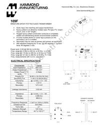 109F Datasheet Cover