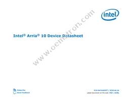 10AT115S1F45E1SG Datasheet Cover