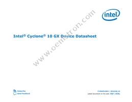 10CX220YF780I5G Datasheet Cover