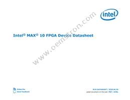 10M50DCF672I6G Datasheet Cover