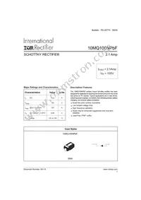 10MQ100NTR Datasheet Cover