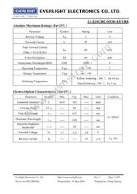 11-21SURC/S530-A3/TR8 Datasheet Page 3