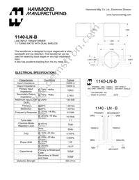 1140-LN-B Datasheet Cover