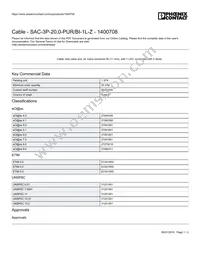 1400708 Datasheet Cover