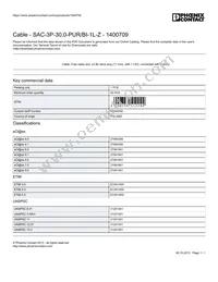 1400709 Datasheet Cover