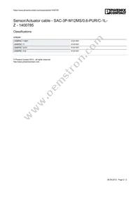 1400785 Datasheet Page 2