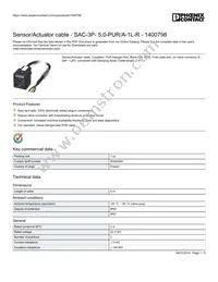 1400798 Datasheet Cover