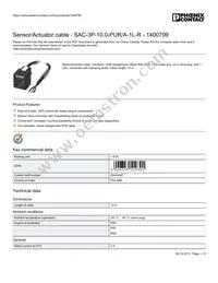 1400799 Datasheet Cover