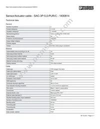 1400814 Datasheet Page 2