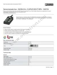 1405734 Datasheet Cover