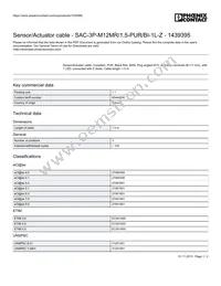 1439395 Datasheet Cover