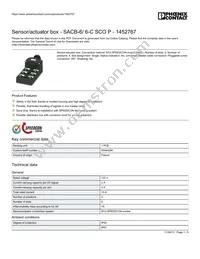 1452767 Datasheet Cover