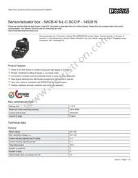 1452819 Datasheet Cover