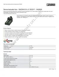 1452835 Datasheet Cover