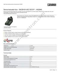 1452945 Datasheet Cover