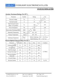 15-21UYC/S530-A3/TR8 Datasheet Page 3