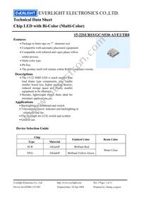 15-22SURSYGC/S530-A3/E2/TR8 Datasheet Cover