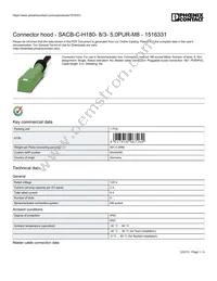 1516331 Datasheet Cover