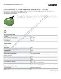 1516353 Datasheet Cover