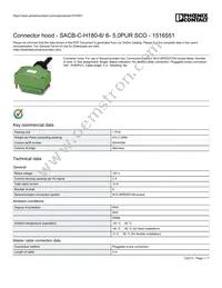 1516551 Datasheet Cover