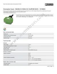 1516603 Datasheet Cover