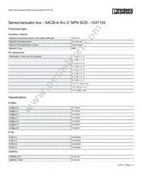 1537103 Datasheet Page 3