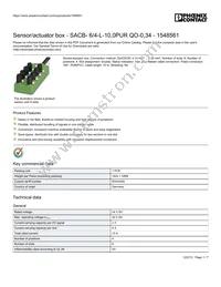 1548561 Datasheet Cover