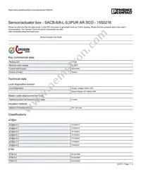 1550216 Datasheet Cover