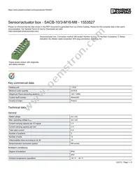 1553527 Datasheet Cover