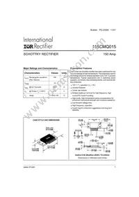 155CMQ015 Datasheet Cover