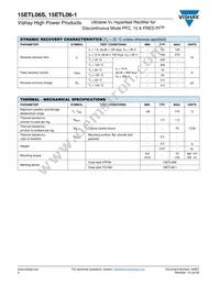 15ETL06S Datasheet Page 2