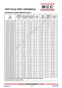 15KP90A-TP Datasheet Page 2