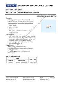 16-213SYGC/S530-E3/TR8 Datasheet Cover