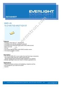 16-219A/T2D-AR2T1QY/3T Datasheet Cover
