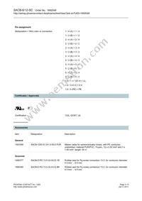 1692048 Datasheet Page 3