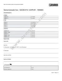 1695883 Datasheet Page 4