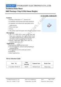 17-21/GHC-YR1S2/3T Datasheet Cover