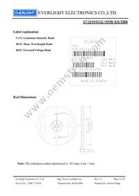 17-215SYGC/S530-E2/TR8 Datasheet Page 5