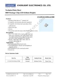 17-215UYC/S530-A3/TR8 Datasheet Cover