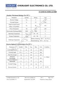 17-215UYC/S530-A3/TR8 Datasheet Page 3