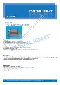 17-21SYGC/S530-E2/TR8 Datasheet Cover