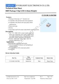 17-21UBC/C430/TR8 Datasheet Cover