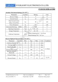 17-21UYC/S530-A3/TR8 Datasheet Page 3