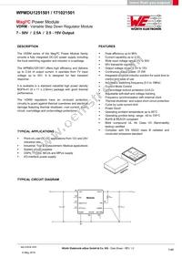 171021501 Datasheet Cover