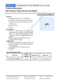 19-213/W1D-ANPHY/3T Datasheet Cover