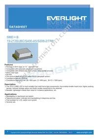 19-213SUBC/S400-A5/S208-2/TR8 Datasheet Cover