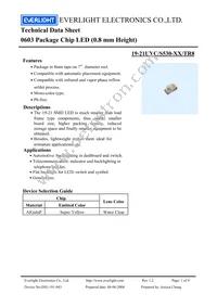 19-21UYC/S530-A4/TR8 Datasheet Cover