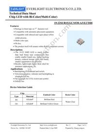 19-22SURSYGC/S530-A3/E2/TR8 Datasheet Cover