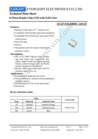 19-237/S2GHBHC-A01/2T Datasheet Cover