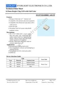 19-337/S2GHBHC-A01/2T Datasheet Cover